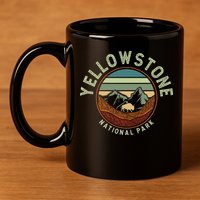 Nature Yellowstone National Park 11oz C Handle Ceramic Mug
