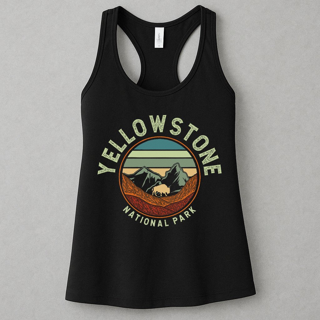 Nature Yellowstone National Park Womens Tank Top