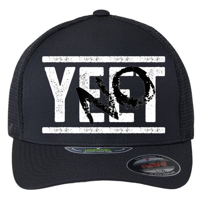 No Yeet Flexfit Unipanel Trucker Cap