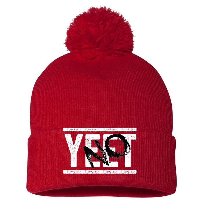No Yeet Pom Pom 12in Knit Beanie