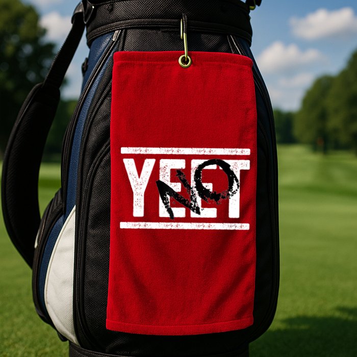 No Yeet Golf Towel