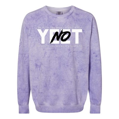 No Yeet Colorblast Crewneck Sweatshirt