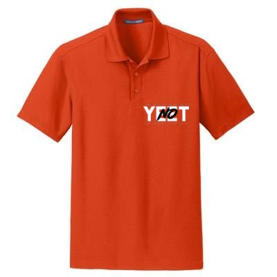 No Yeet Dry Zone Grid Polo