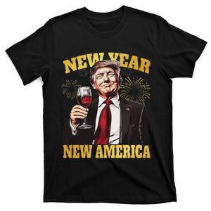 New Year New America Happy New Year Party 2025 Trump T-Shirt