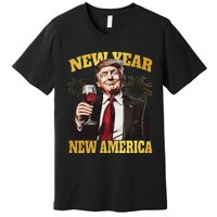 New Year New America Happy New Year Party 2025 Trump Premium T-Shirt