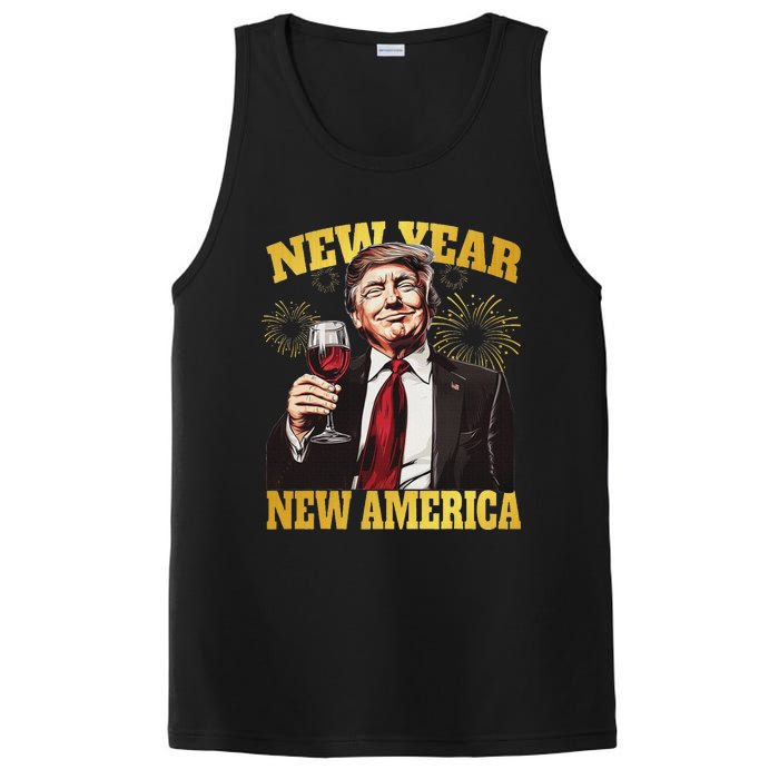 New Year New America Happy New Year Party 2025 Trump PosiCharge Competitor Tank