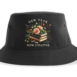 New Year New Chapter Happy New Year 2025 Book Lover Sustainable Bucket Hat