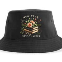 New Year New Chapter Happy New Year 2025 Book Lover Sustainable Bucket Hat