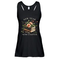 New Year New Chapter Happy New Year 2025 Book Lover Ladies Essential Flowy Tank