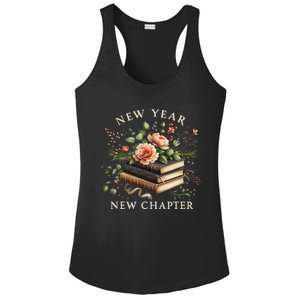 New Year New Chapter Happy New Year 2025 Book Lover Ladies PosiCharge Competitor Racerback Tank