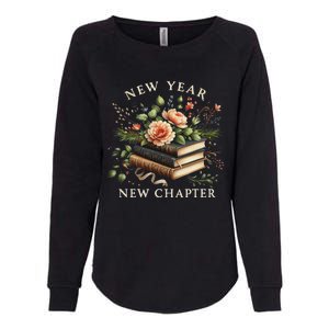 New Year New Chapter Happy New Year 2025 Book Lover Womens California Wash Sweatshirt