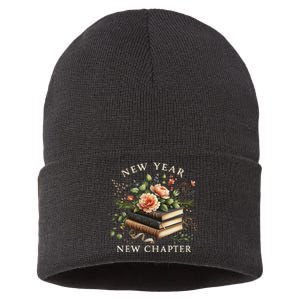 New Year New Chapter Happy New Year 2025 Book Lover Sustainable Knit Beanie