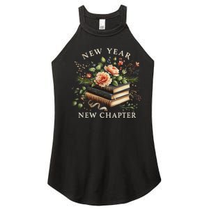 New Year New Chapter Happy New Year 2025 Book Lover Women's Perfect Tri Rocker Tank