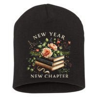 New Year New Chapter Happy New Year 2025 Book Lover Short Acrylic Beanie