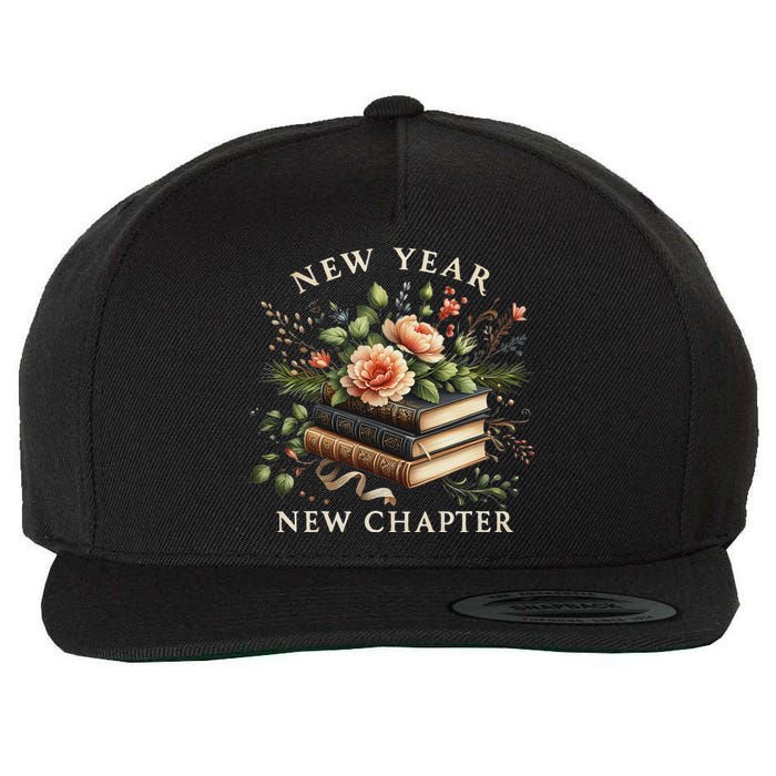 New Year New Chapter Happy New Year 2025 Book Lover Wool Snapback Cap