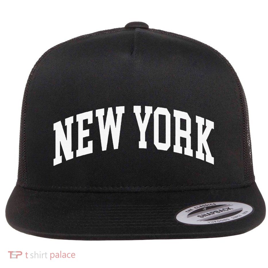 New York Nyc Throwback Design Classic Flatbill Hat