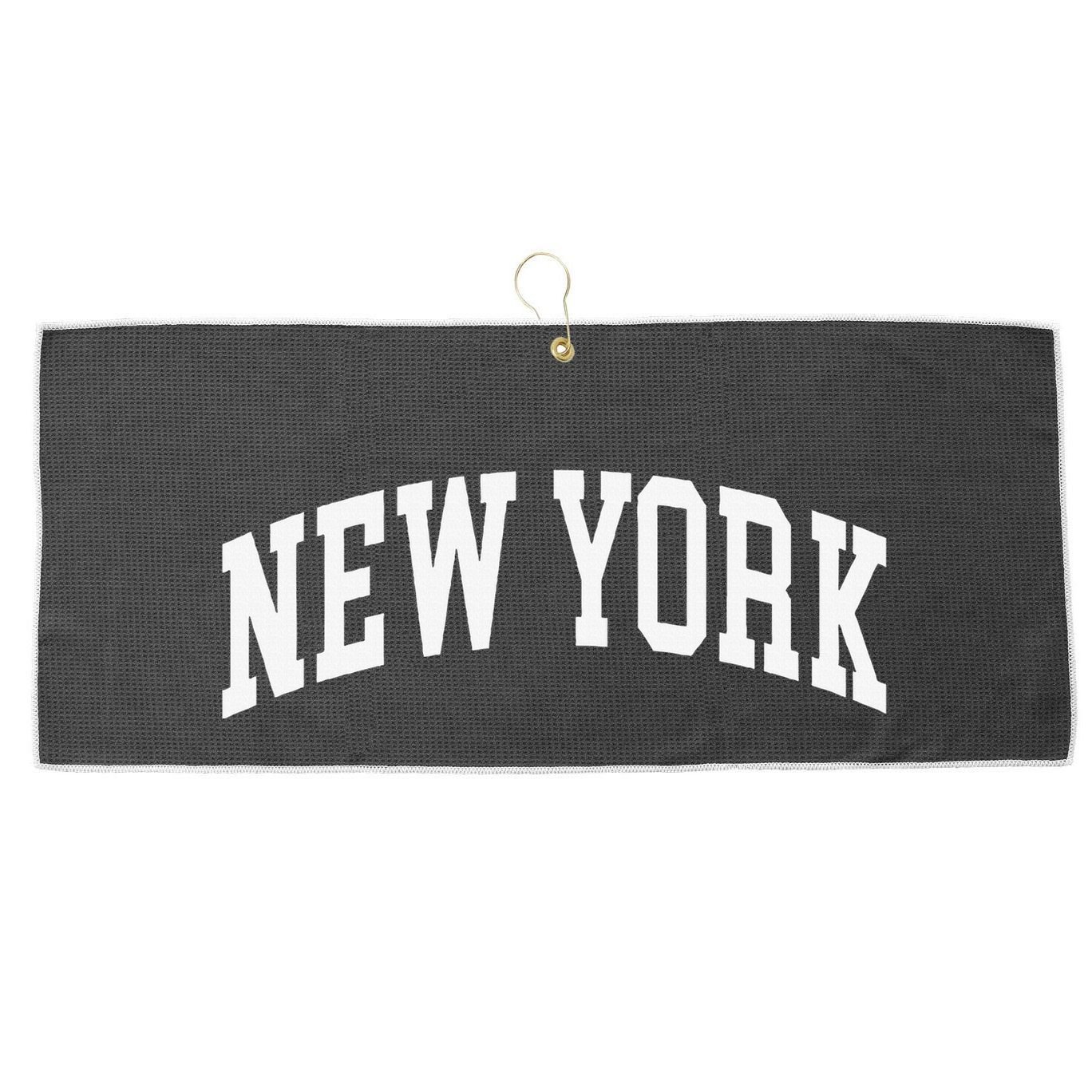 New York Nyc Throwback Design Classic Large Microfiber Waffle Golf Towel