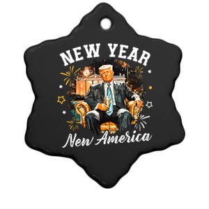 New Year New American 2025 Donald Trump Ceramic Star Ornament