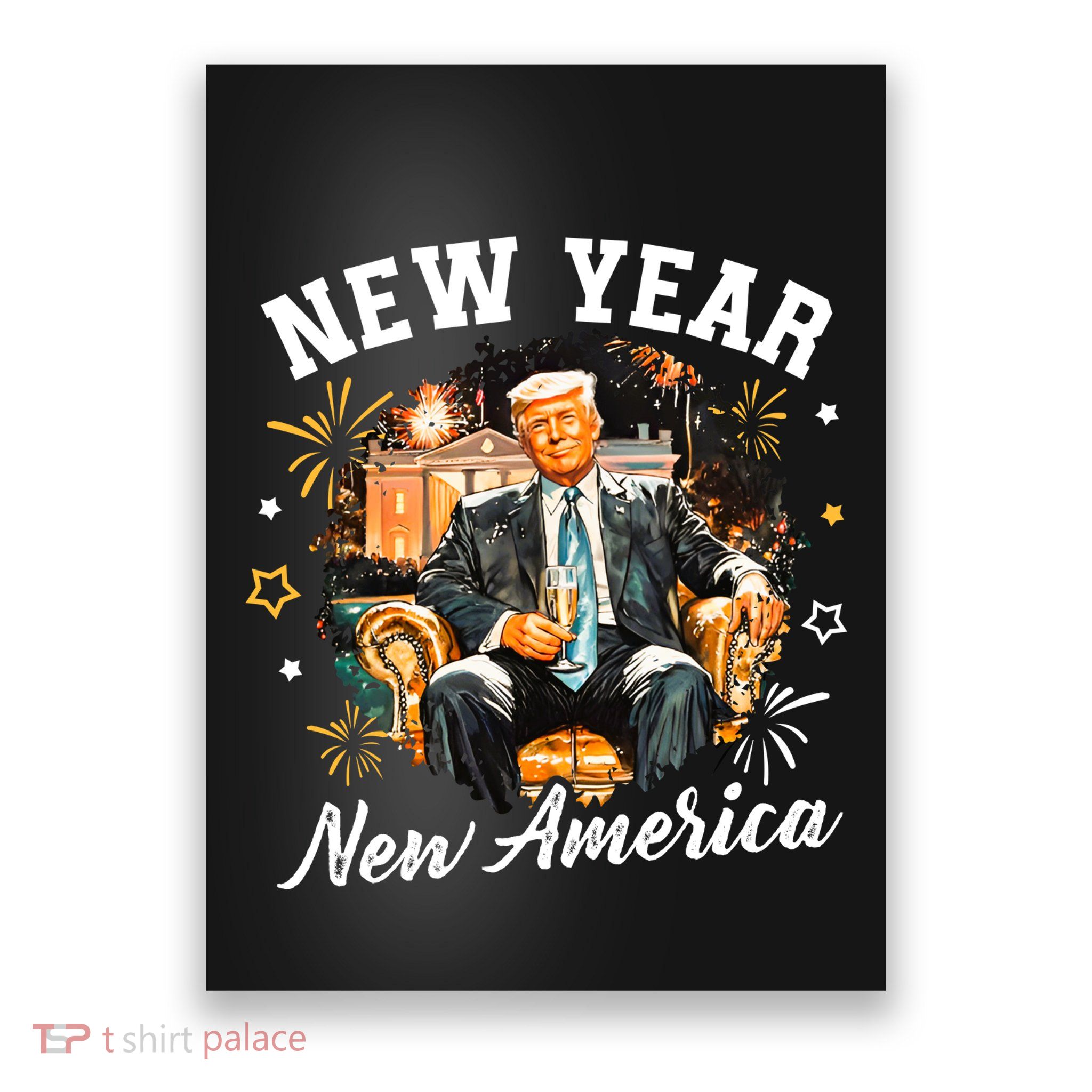 New Year New American 2025 Donald Trump Poster