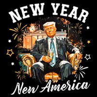 New Year New American 2025 Donald Trump Poster