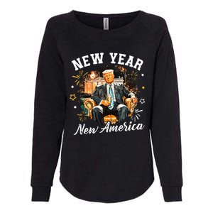 New Year New American 2025 Donald Trump Womens California Wash Sweatshirt