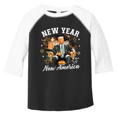 New Year New American 2025 Donald Trump Toddler Fine Jersey T-Shirt