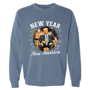 New Year New American 2025 Donald Trump Garment-Dyed Sweatshirt