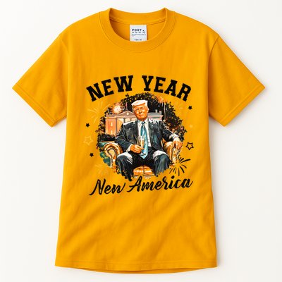 New Year New American 2025 Donald Trump Tall T-Shirt