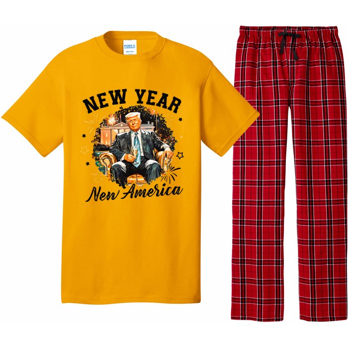 New Year New American 2025 Donald Trump Pajama Set