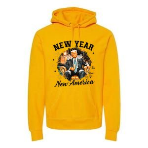 New Year New American 2025 Donald Trump Premium Hoodie