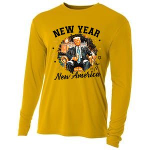 New Year New American 2025 Donald Trump Cooling Performance Long Sleeve Crew