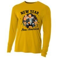 New Year New American 2025 Donald Trump Cooling Performance Long Sleeve Crew