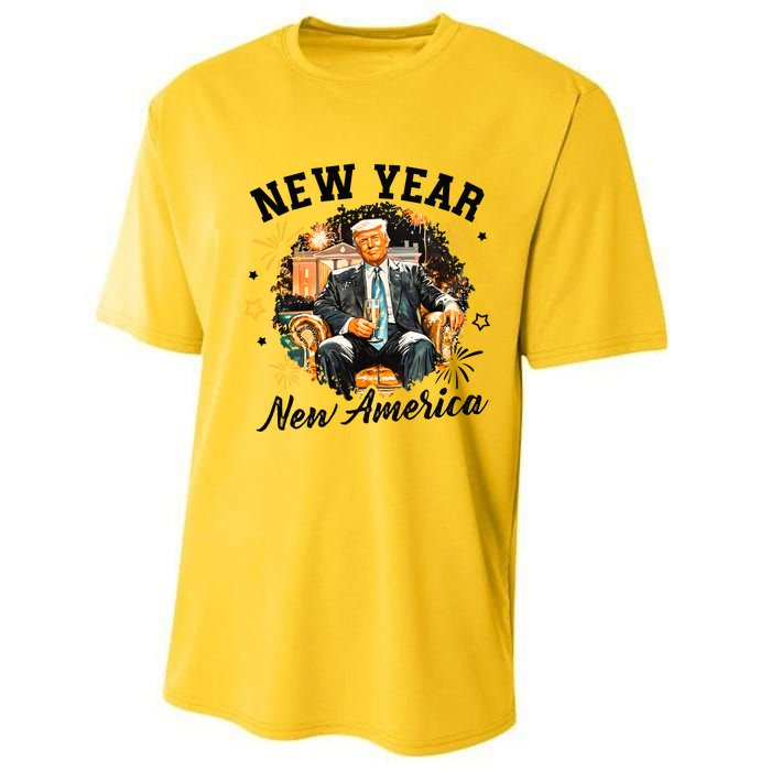 New Year New American 2025 Donald Trump Performance Sprint T-Shirt