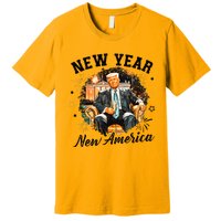 New Year New American 2025 Donald Trump Premium T-Shirt