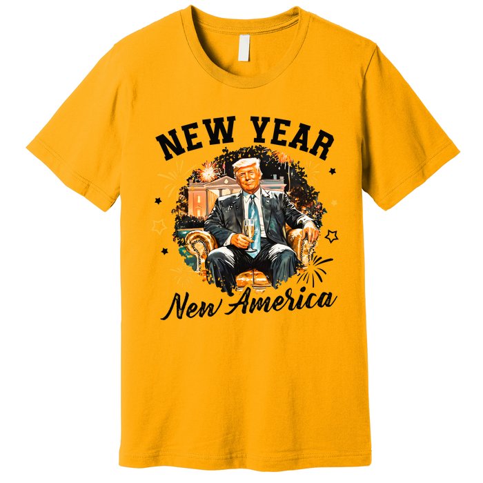 New Year New American 2025 Donald Trump Premium T-Shirt