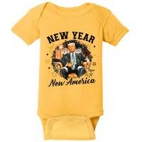 New Year New American 2025 Donald Trump Baby Bodysuit