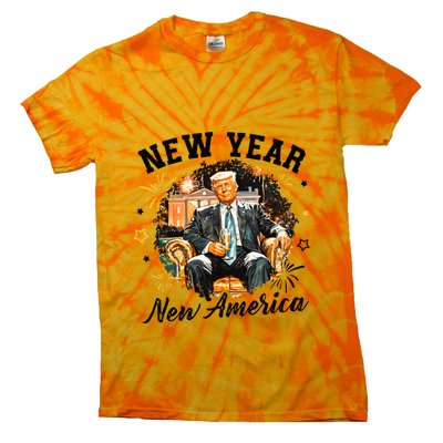 New Year New American 2025 Donald Trump Tie-Dye T-Shirt
