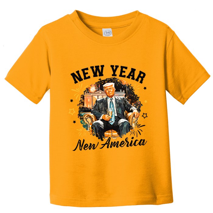 New Year New American 2025 Donald Trump Toddler T-Shirt