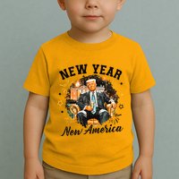 New Year New American 2025 Donald Trump Toddler T-Shirt