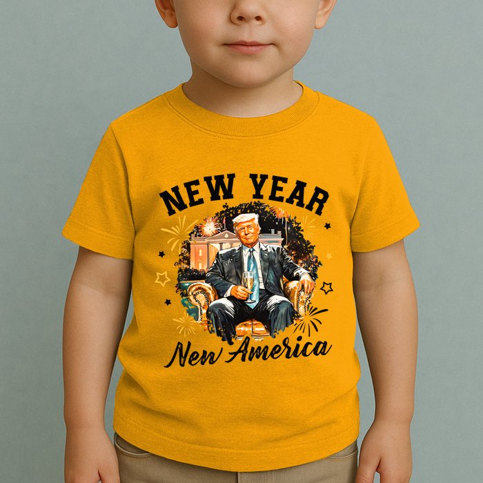 New Year New American 2025 Donald Trump Toddler T-Shirt