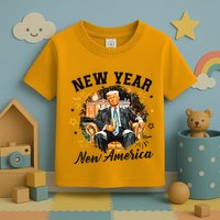 New Year New American 2025 Donald Trump Toddler T-Shirt