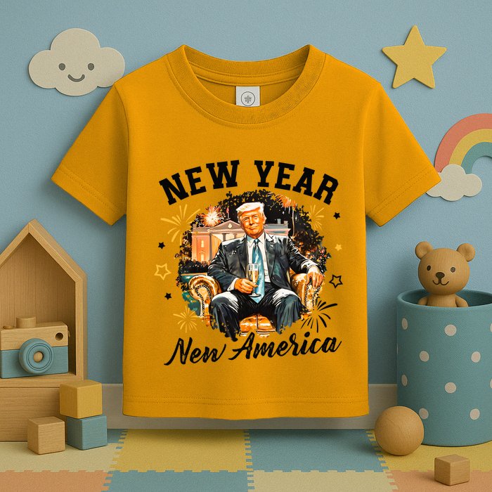 New Year New American 2025 Donald Trump Toddler T-Shirt
