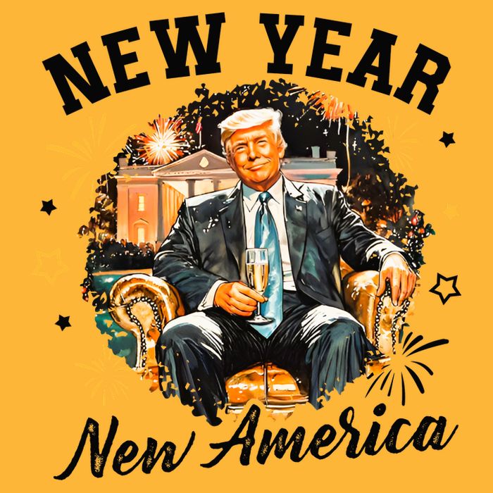 New Year New American 2025 Donald Trump Toddler T-Shirt