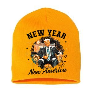 New Year New American 2025 Donald Trump Short Acrylic Beanie