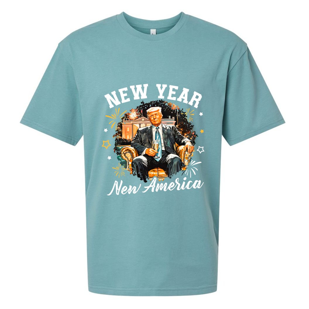 New Year New American 2025 Donald Trump Sueded Cloud Jersey T-Shirt