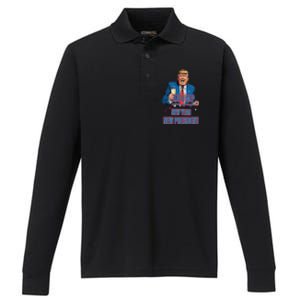 New Year New President Funny Trump 2025 Take America Back Performance Long Sleeve Polo