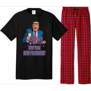 New Year New President Funny Trump 2025 Take America Back Pajama Set