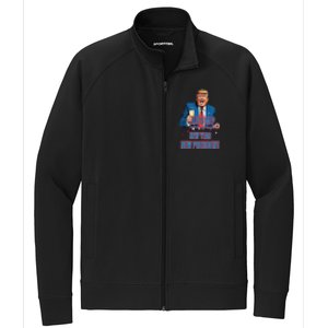 New Year New President Funny Trump 2025 Take America Back Stretch Full-Zip Cadet Jacket