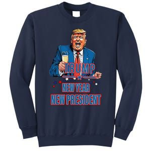 New Year New President Funny Trump 2025 Take America Back Sweatshirt