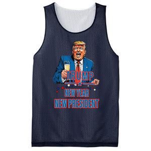 New Year New President Funny Trump 2025 Take America Back Mesh Reversible Basketball Jersey Tank